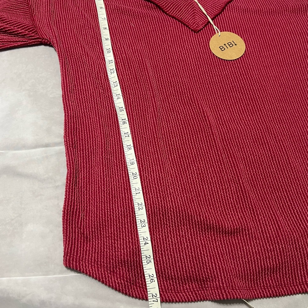 BiBi Pink Ribbed Knit Top - Picture 4 of 8